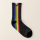 Lgbtq Regenbogenlauf Gay Pride-Fahne schwarz Socken (Rechts - Außen)