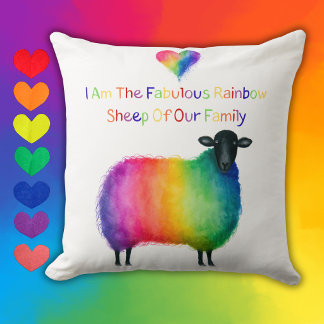 LGBTQ Regenbogenschaf-Wurfkissen Kissen