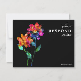 🌈 LGBTQ Respond Online Petals & Pride RSVP Karte