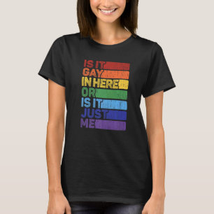 Lgbtq Retro Lgbt Pride Gay Trans Ist es schwul Vin T-Shirt