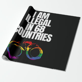 LGBTQ Rights - I Am Illegal In 68 Countries - LGBT Geschenkpapier