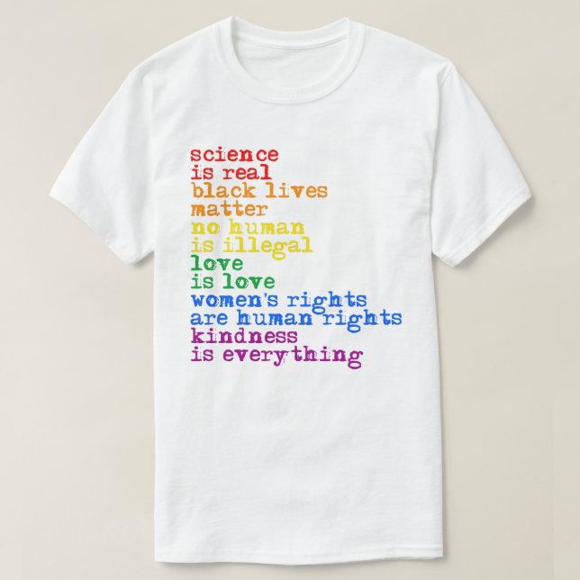 LGBTQ Rights Science ist die wahre Liebe der Liebe T-Shirt (Design vorne)