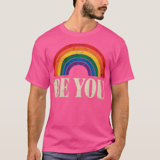 LGBTQ Sei du Gay Pride LGBT Allein Rainbow Flag Re T-Shirt