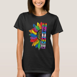 LGBTQ Sei du Gay Pride LGBT Allein Sonnenblume Ret T-Shirt