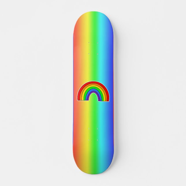 LGBTQ+-Skateboard für Rainbow-Herz Skateboard (Vorne)