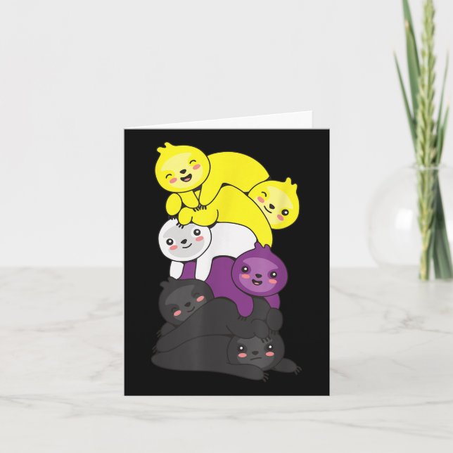 LGBTQ-Sloth _1 Karte (Vorderseite)