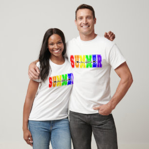 LGBTQ Sommer Stimmung   Regenbogen Stolz T-Shirt