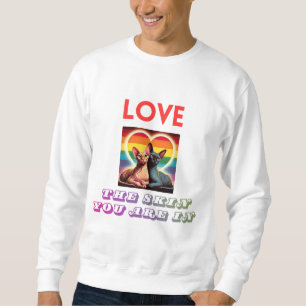 LGBTQ+ Sphynx Katzen Liebe Skin Sie sind in Männer Sweatshirt