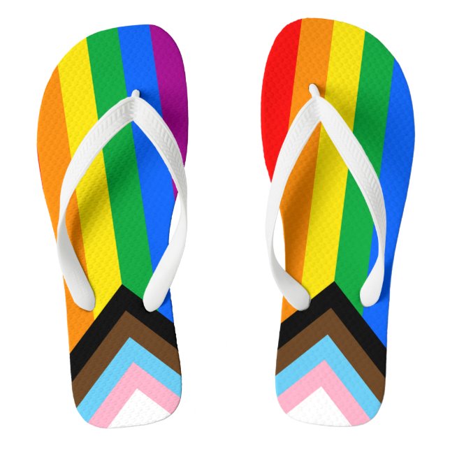 LGBTQ+-Statusanzeige Flip Flops (Fußbett)