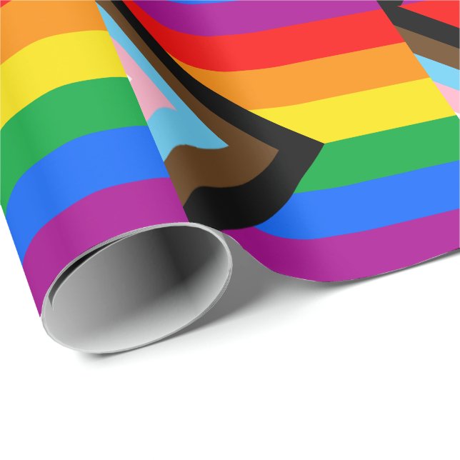 LGBTQ+-Statusanzeige Geschenkpapier (Rolleneckpunkt)