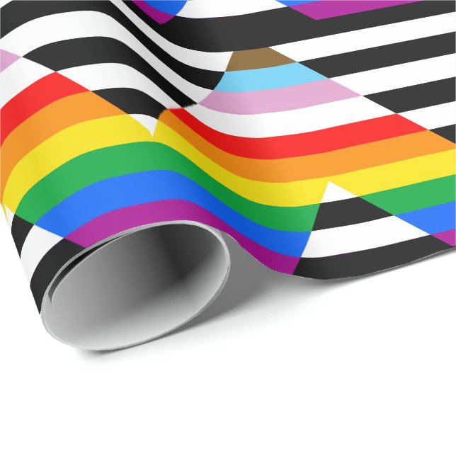 LGBTQ-Statusanzeige Geschenkpapier (Rolleneckpunkt)