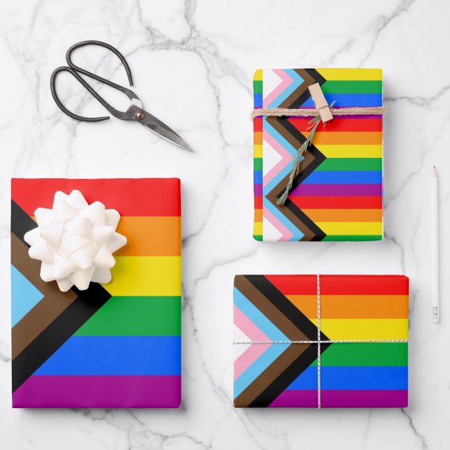 LGBTQ+-Statusanzeige Geschenkpapier Set (Vorderseite)