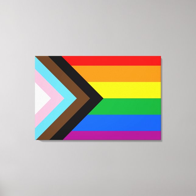 LGBTQ+-Statusanzeige Leinwanddruck (Vorderseite)