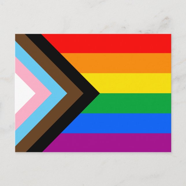 LGBTQ+-Statusanzeige Postkarte (Vorderseite)