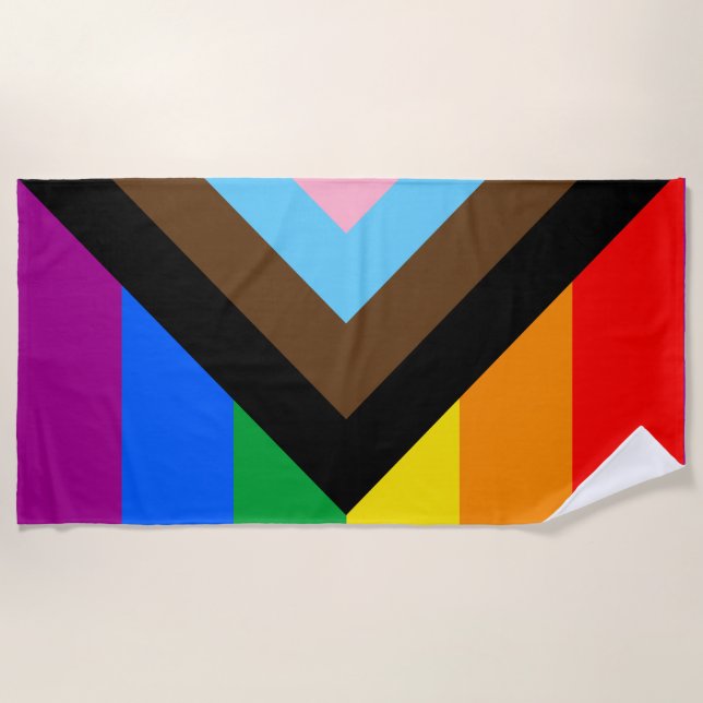 LGBTQ+-Statusanzeige Strandtuch (Vorderseite)
