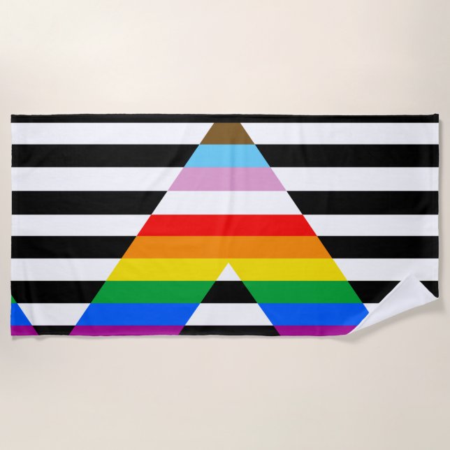 LGBTQ-Statusanzeige Strandtuch (Vorderseite)