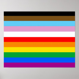 LGBTQ+-Statusmarkenstreifen Poster