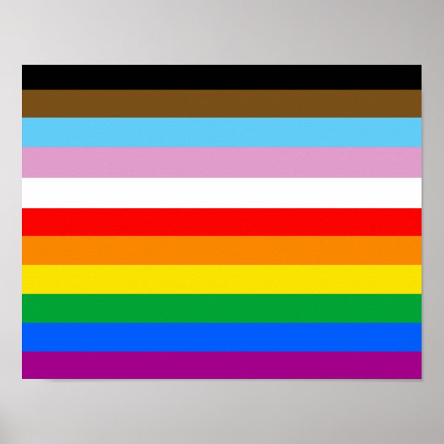 LGBTQ+-Statusmarkenstreifen Poster (Vorne)