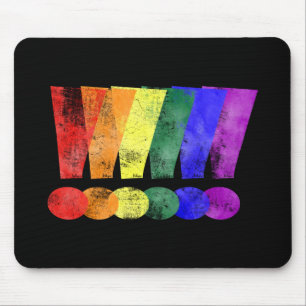 LGBTQ Stolz-Ausrufezeichen Mousepad