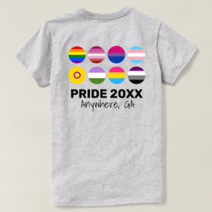 LGBTQ+-Stolz (Back Image for Light Colors) kundens T-Shirt