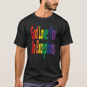 LGBTQ Stolz Christlicher Regenbogen Gott Lieben Si T-Shirt