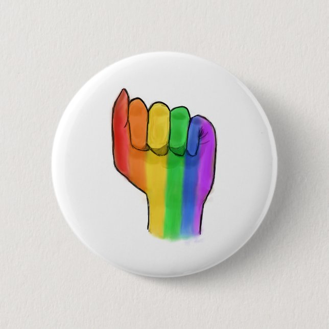 LGBTQ+ Stolz-Knopf-Button Button (Vorderseite)