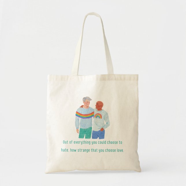 LGBTQ+-Stolz-Kunst Tragetasche (Vorne)