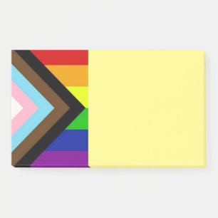 LGBTQ+-Stolz - Nachhinweise Post-it Klebezettel