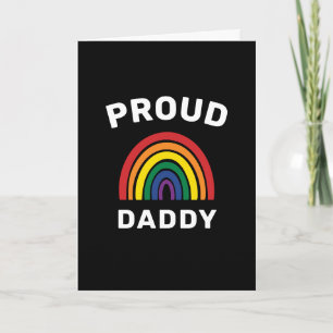 LGBTQ Stolz Papa Gay Pride Regenbogen Vatertag Karte