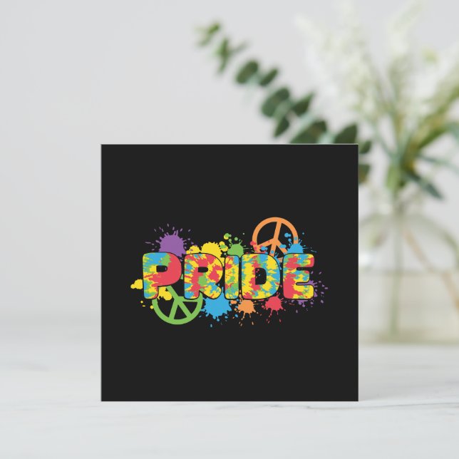 LGBTQ - Stolz - Rainbow Colors Paint Splashes (Stehend Vorderseite)