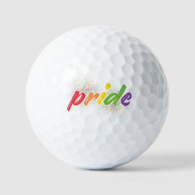 LGBTQ - Stolz - Regenbogenfarben Golfball (Vorderseite)