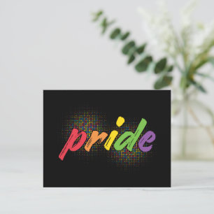 LGBTQ - Stolz - Regenbogenfarben Postkarte
