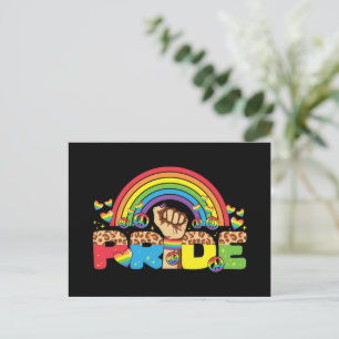 LGBTQ - Stolz und Regenbogen Postkarte