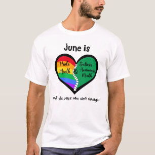 LGBTQ+-Stolz und Skoliose-T - Shirt sind nicht ger