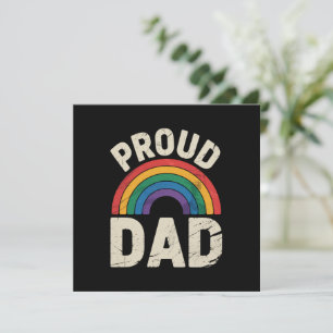 LGBTQ stolzer Vater Gay Pride LGBT Verbündeter Vat Einladung