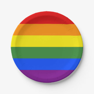 LGBTQ-Streifen Pappteller