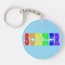 LGBTQ Summer Vibes | Rainbow Pride Schlüsselanhänger