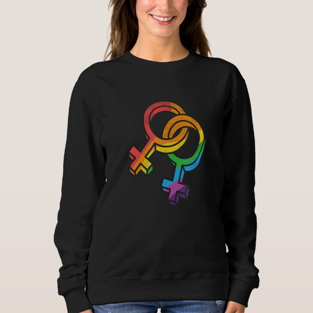 LGBTQ Symbol Equality Rights Awareness Month LGBT  Sweatshirt (Vorderseite)