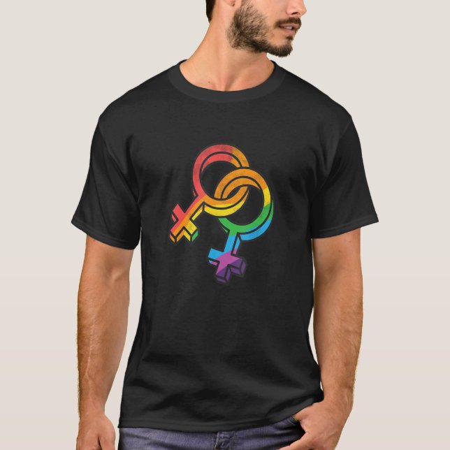 LGBTQ Symbol Equality Rights Awareness Month LGBT  T-Shirt (Vorderseite)