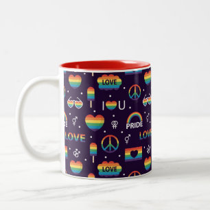 LGBTQ-Tasse Zweifarbige Tasse