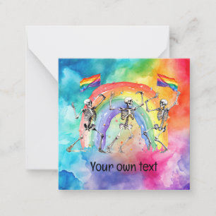 LGBTQ the Pride Note Card: Spread-Liebe Mitteilungskarte