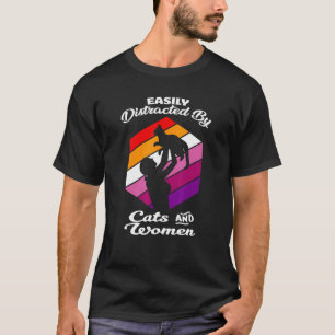 LGBTQ Tier Lesbische Katze Homosexuelles Mädchen R T-Shirt