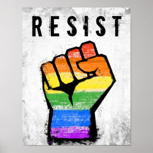 LGBTQ Traditionelle Regenbogenforelle Poster