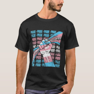 LGBTQ Transgender Pride Fist Trans Flag Geschlecht T-Shirt
