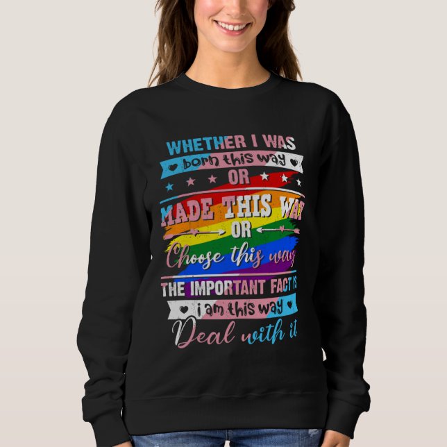 LGBTQ Transgender Transsexual  LGBT Pride Month Tr Sweatshirt (Vorderseite)