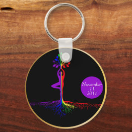 LGBTQ Tree of Life Erholung Gift Schlüsselanhänger