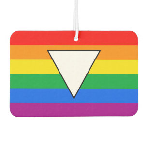 LGBTQ+ Triangle und Regenbogenfoto Autolufterfrischer