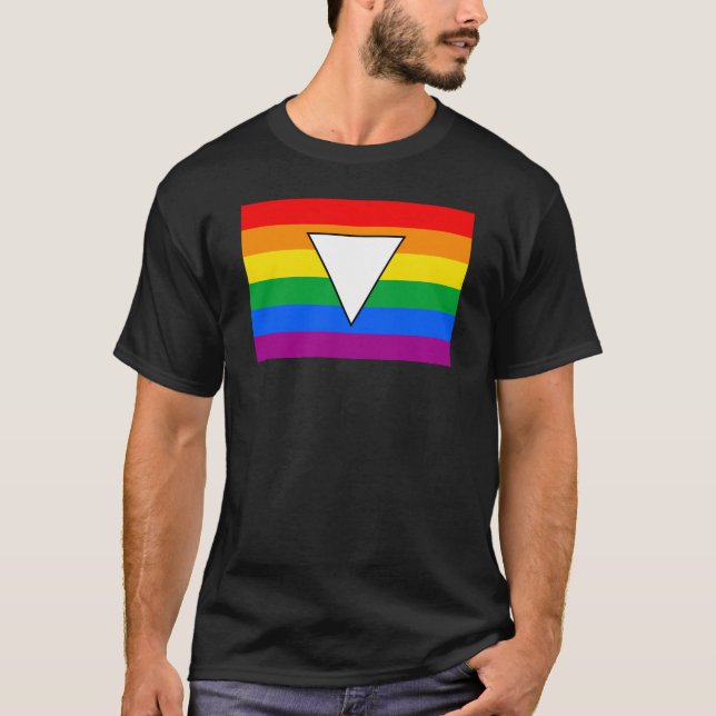 LGBTQ+ Triangle und Regenbogenfoto T-Shirt (Vorderseite)