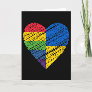 Lgbtq Ukraine Gay Pride Herz für Schwule und Lesbe Karte