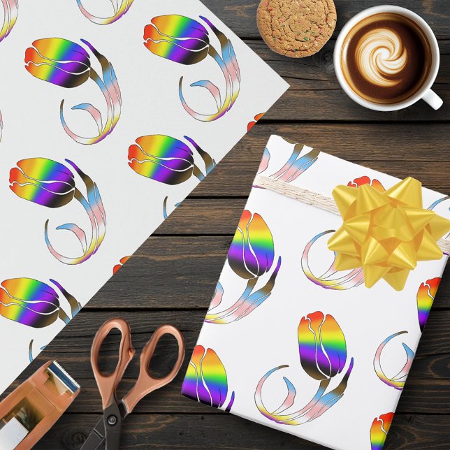 LGBTQ und Tulip-Blume Geschenkpapier (Von Creator hochgeladen)